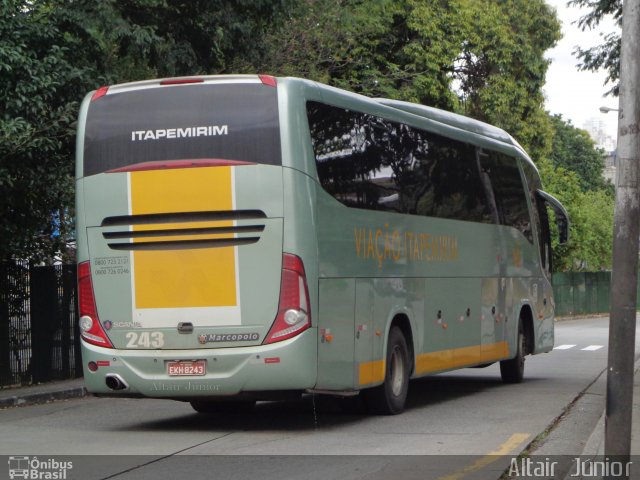 Viação Itapemirim 243 na cidade de São Paulo, São Paulo, Brasil, por Altair Júnior. Número da foto: #2148650.