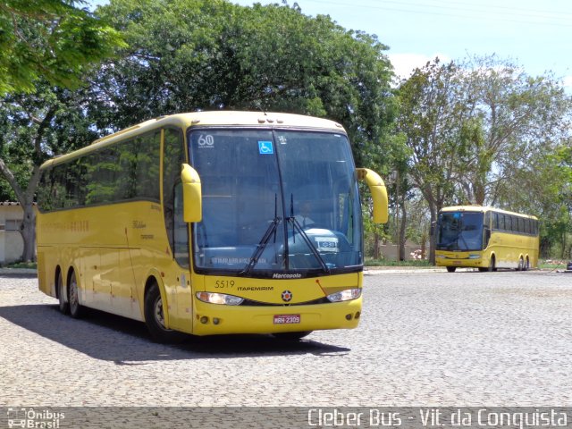 Viação Itapemirim 5519 na cidade de Vitória da Conquista, Bahia, Brasil, por Cleber Bus. ID da foto: 2149141.