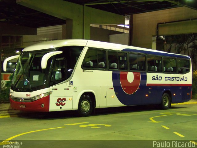 Viação São Cristóvão 2240 na cidade de São Paulo, São Paulo, Brasil, por Paulo Ricardo. ID da foto: 2188256.