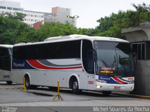 Transul Transportes Coletivos 1202 na cidade de São Paulo, São Paulo, Brasil, por Michel Soares da Rocha. Número da foto: #2186582.