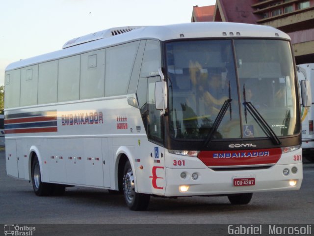 Expresso Embaixador 301 na cidade de Pelotas, Rio Grande do Sul, Brasil, por Gabriel  Morosoli. Número da foto: #2187399.
