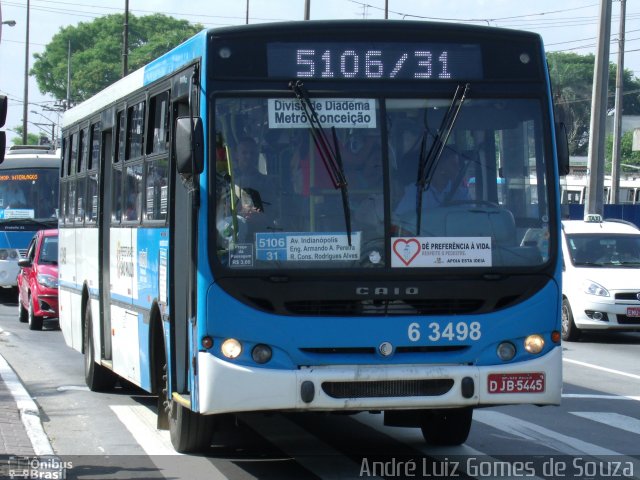 Viação Paratodos > São Jorge > Metropolitana São Paulo > Mobibrasil 6 3498 na cidade de São Paulo, São Paulo, Brasil, por André Luiz Gomes de Souza. Número da foto: #2190181.