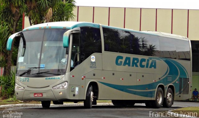 Viação Garcia 7572 na cidade de Ourinhos, São Paulo, Brasil, por Francisco Ivano. ID da foto: 2190049.