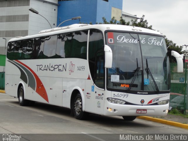 Transpen Transporte Coletivo e Encomendas 34099 na cidade de São Paulo, São Paulo, Brasil, por Matheus de Melo Bento. Número da foto: #2189099.