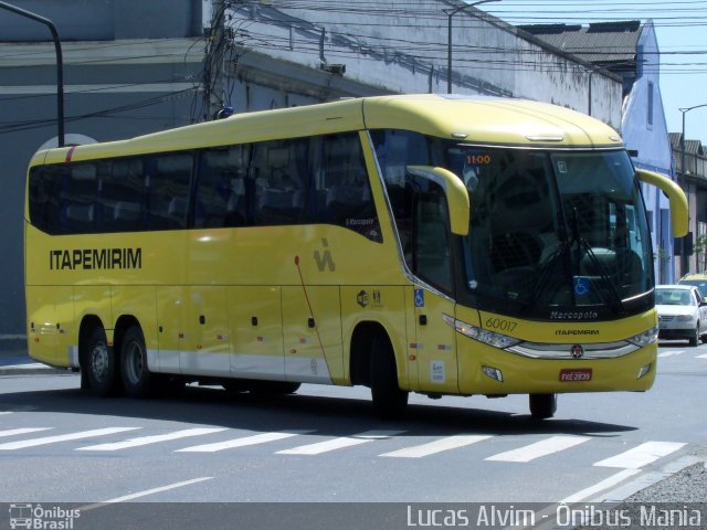 Viação Itapemirim 60017 na cidade de Rio de Janeiro, Rio de Janeiro, Brasil, por Lucas Alvim. Número da foto: #2189127.