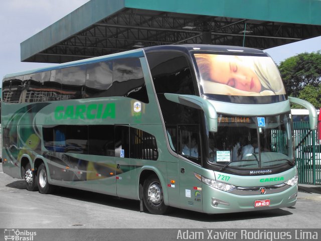 Viação Garcia 7217 na cidade de São Paulo, São Paulo, Brasil, por Adam Xavier Rodrigues Lima. Número da foto: #2188796.