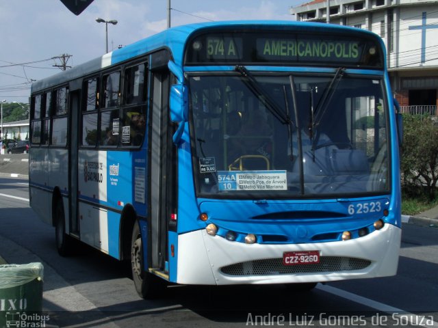 TUPI - Transportes Urbanos Piratininga 6 2523 na cidade de São Paulo, São Paulo, Brasil, por André Luiz Gomes de Souza. ID da foto: 2190335.