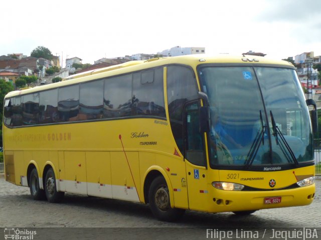 Viação Itapemirim 5021 na cidade de Jequié, Bahia, Brasil, por Filipe Lima. Número da foto: #2191990.