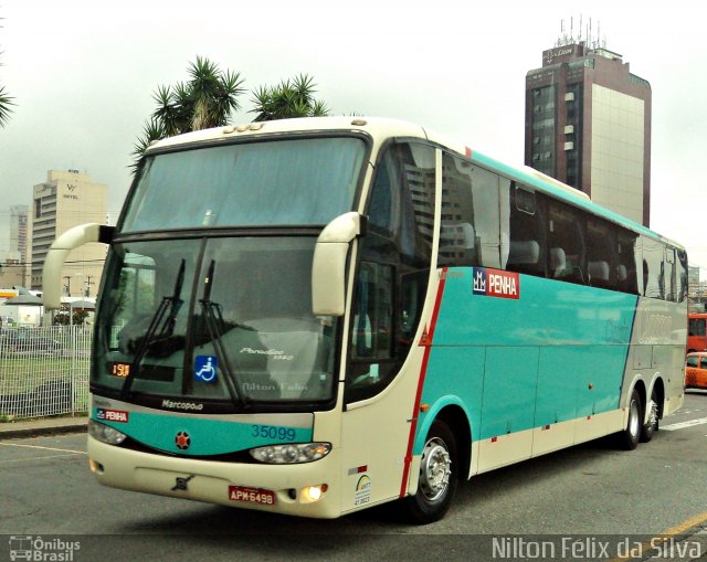 Empresa de Ônibus Nossa Senhora da Penha 35099 na cidade de Curitiba, Paraná, Brasil, por Nilton Félix da Silva. ID da foto: 2191782.