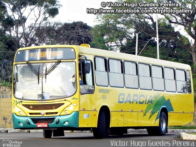 Viação Garcia 7619 na cidade de Maringá, Paraná, Brasil, por Victor Hugo Guedes Pereira. Número da foto: #2191268.
