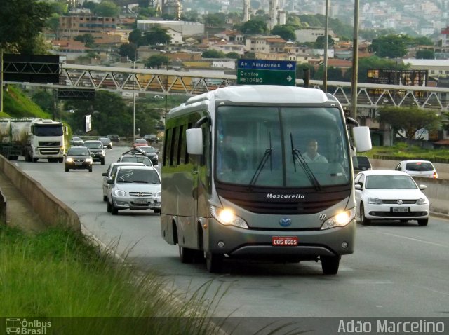 Ônibus Particulares OQS0685 na cidade de Belo Horizonte, Minas Gerais, Brasil, por Adão Raimundo Marcelino. ID da foto: 2194439.