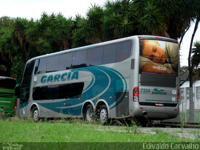 Viação Garcia 7234 na cidade de Curitiba, Paraná, Brasil, por Edivaldo Carvalho. Número da foto: #2193710.