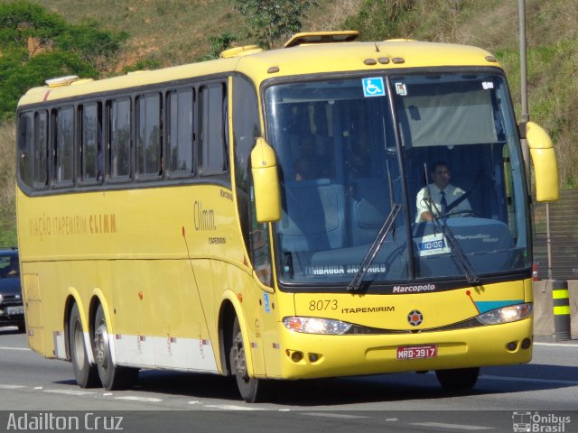 Viação Itapemirim 8073 na cidade de Aparecida, São Paulo, Brasil, por Adailton Cruz. Número da foto: #2193631.