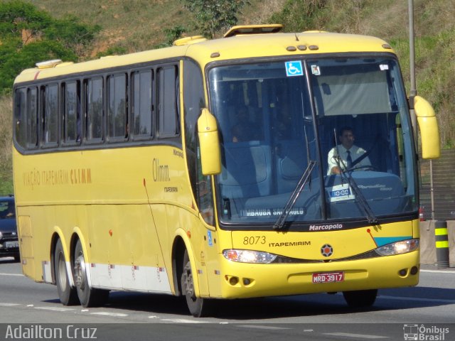 Viação Itapemirim 8073 na cidade de Aparecida, São Paulo, Brasil, por Adailton Cruz. ID da foto: 2193631.