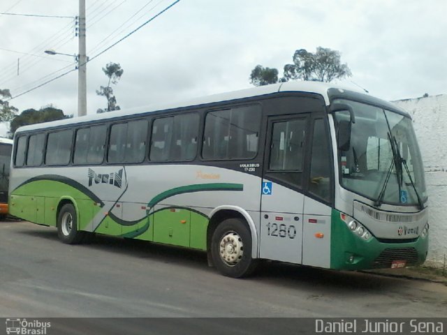 Turin Transportes 1280 na cidade de Ouro Preto, Minas Gerais, Brasil, por Daniel Junior Sena. Número da foto: #2193875.
