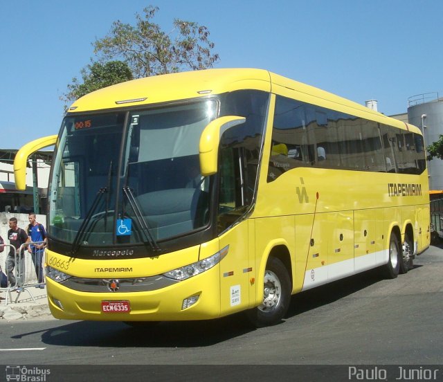 Viação Itapemirim 60663 na cidade de Rio de Janeiro, Rio de Janeiro, Brasil, por Paulo  Junior. Número da foto: #2194061.