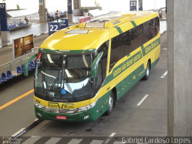 Viação Rápido Brasil 994 na cidade de São Paulo, São Paulo, Brasil, por Gabriel Cardoso Lopes. Número da foto: #2195210.