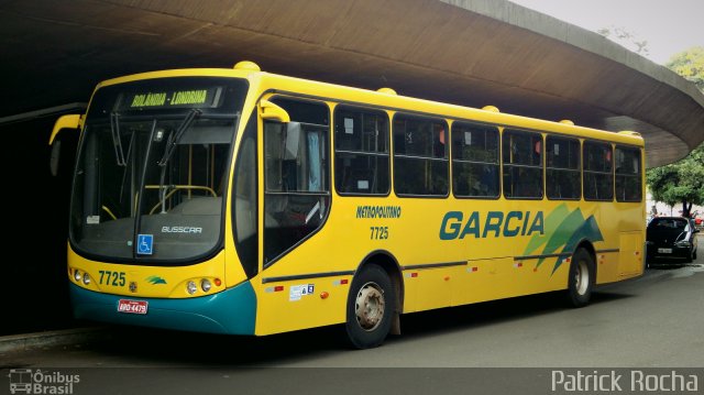 Viação Garcia 7725 na cidade de Londrina, Paraná, Brasil, por Patrick Rocha. ID da foto: 2196190.