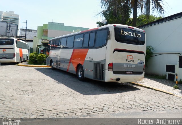 Evanil Transportes e Turismo RJ 132.102 na cidade de Nova Iguaçu, Rio de Janeiro, Brasil, por Roger Silva. Número da foto: #2194956.