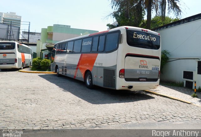 Evanil Transportes e Turismo RJ 132.102 na cidade de Nova Iguaçu, Rio de Janeiro, Brasil, por Roger Silva. ID da foto: 2194956.