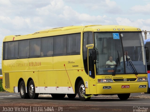 Viação Itapemirim 45343 na cidade de Teresina, Piauí, Brasil, por João Victor. Número da foto: #2196892.