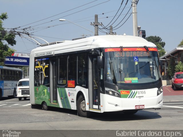Metra - Sistema Metropolitano de Transporte 8166 na cidade de São Paulo, São Paulo, Brasil, por Gabriel Cardoso Lopes. Número da foto: #2199697.