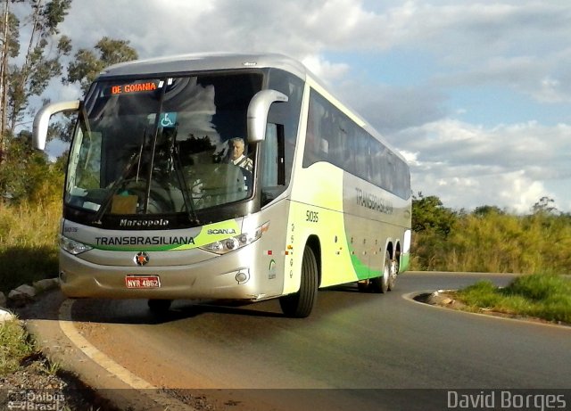 Transbrasiliana Transportes e Turismo 51035 na cidade de Brasília, Distrito Federal, Brasil, por David Borges. ID da foto: 2197076.