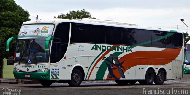 Empresa de Transportes Andorinha 5252 na cidade de Assis, São Paulo, Brasil, por Francisco Ivano. ID da foto: 2199585.