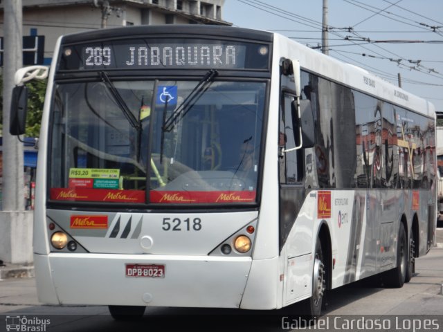 Metra - Sistema Metropolitano de Transporte 5218 na cidade de São Paulo, São Paulo, Brasil, por Gabriel Cardoso Lopes. Número da foto: #2199666.