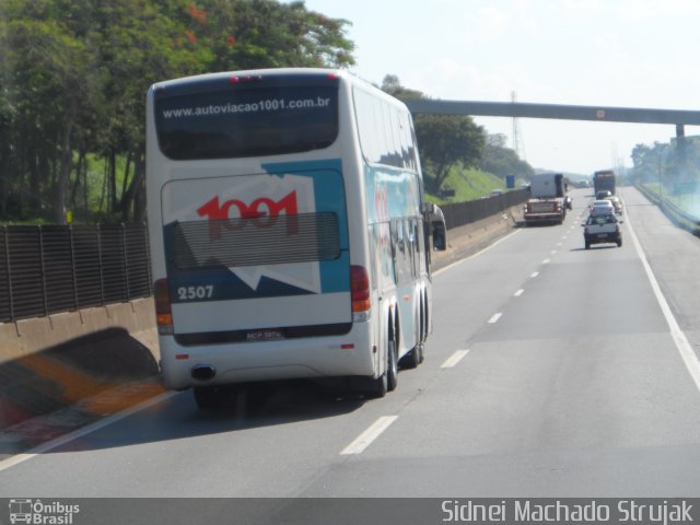 Auto Viação 1001 2507 na cidade de Aparecida, São Paulo, Brasil, por Sidnei Machado Strujak. ID da foto: 2199458.