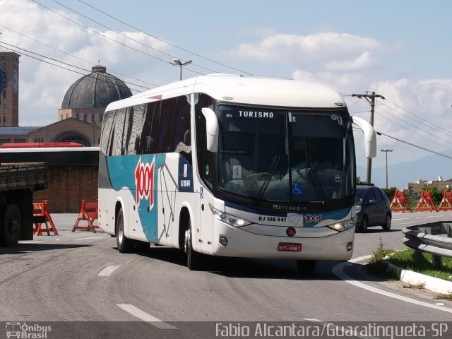 Auto Viação 1001 RJ 108.441 na cidade de Aparecida, São Paulo, Brasil, por Fabio Alcantara. Número da foto: #2197586.