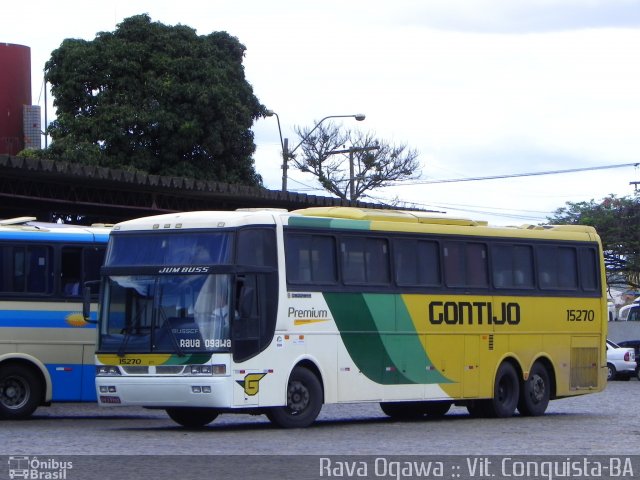 Empresa Gontijo de Transportes 15270 na cidade de Vitória da Conquista, Bahia, Brasil, por Rava Ogawa. ID da foto: 2199550.