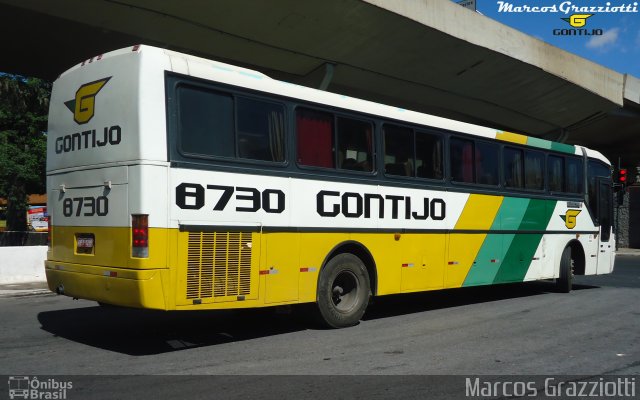 Empresa Gontijo de Transportes 8730 na cidade de Belo Horizonte, Minas Gerais, Brasil, por Marcos Grazziotti. ID da foto: 2197140.