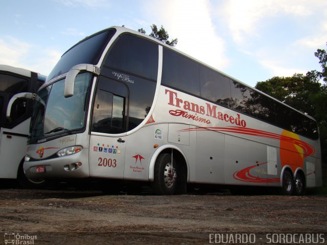 TransMacedo Turismo 2003 na cidade de Aparecida, São Paulo, Brasil, por EDUARDO - SOROCABUS. ID da foto: 2199287.