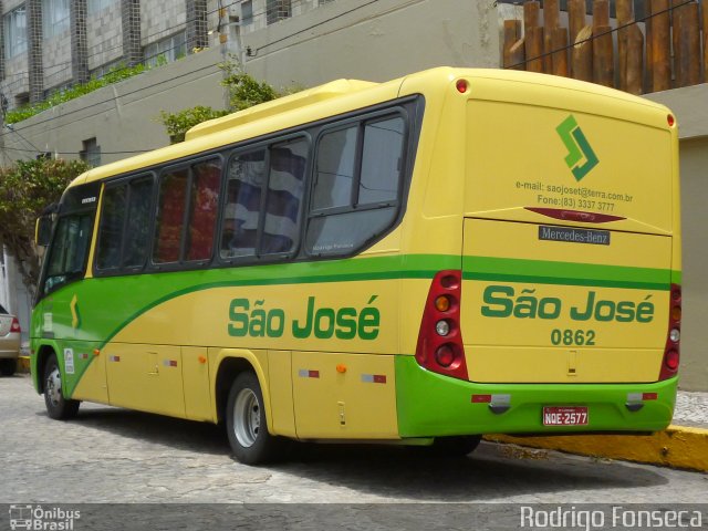 Empresa Viação São José 0862 na cidade de Maceió, Alagoas, Brasil, por Rodrigo Fonseca. ID da foto: 2197829.