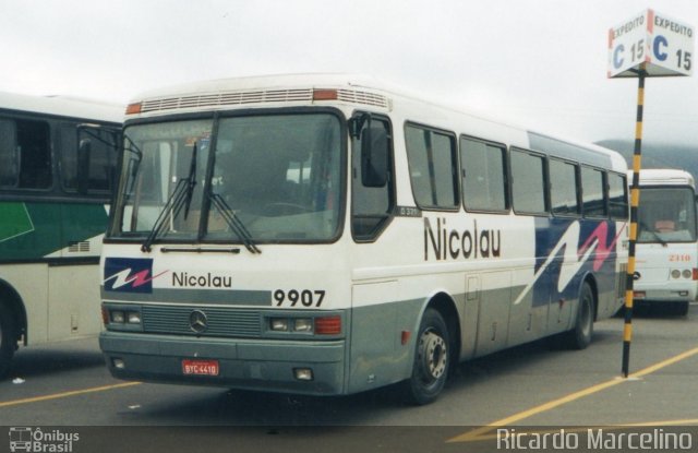 Nicolau Transportes e Turismo 9907 na cidade de Aparecida, São Paulo, Brasil, por Ricardo Marcelino. Número da foto: #2198844.