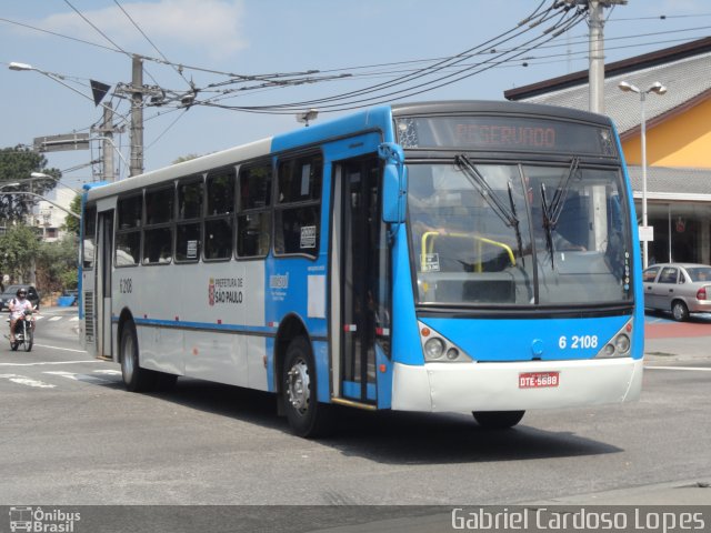 TUPI - Transportes Urbanos Piratininga 6 2108 na cidade de São Paulo, São Paulo, Brasil, por Gabriel Cardoso Lopes. Número da foto: #2199686.