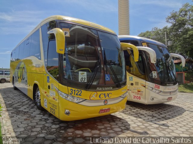 CVC Turismo 3122 na cidade de Virgínia, Minas Gerais, Brasil, por Luciano David de Carvalho Santos. Número da foto: #2199340.