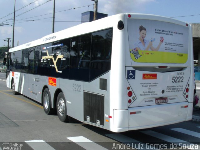 Metra - Sistema Metropolitano de Transporte 5222 na cidade de São Paulo, São Paulo, Brasil, por André Luiz Gomes de Souza. ID da foto: 2201726.