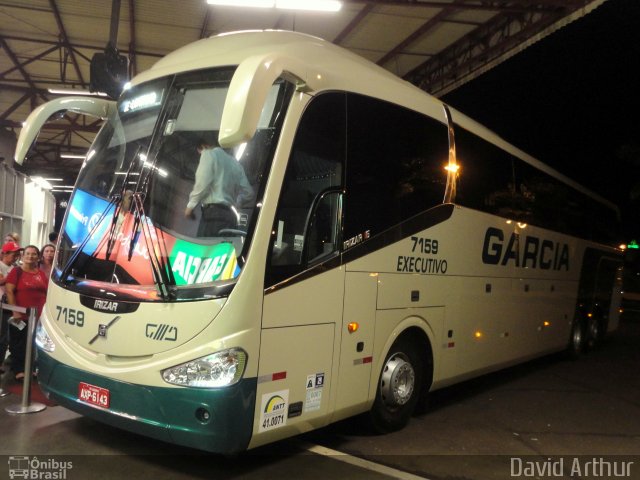 Viação Garcia 7159 na cidade de Londrina, Paraná, Brasil, por David Arthur. Número da foto: #2200401.