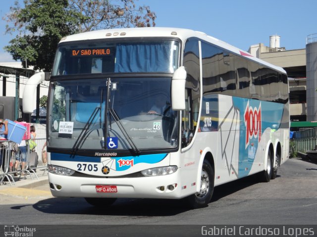 Auto Viação 1001 2705 na cidade de Rio de Janeiro, Rio de Janeiro, Brasil, por Gabriel Cardoso Lopes. ID da foto: 2201941.