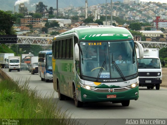 EBT - Expresso Biagini Transportes 8223 na cidade de Belo Horizonte, Minas Gerais, Brasil, por Adão Raimundo Marcelino. ID da foto: 2201687.