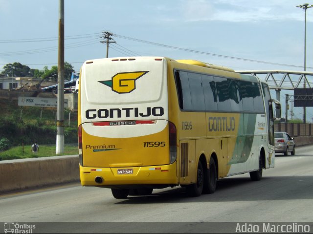Empresa Gontijo de Transportes 11595 na cidade de Belo Horizonte, Minas Gerais, Brasil, por Adão Raimundo Marcelino. Número da foto: #2201801.