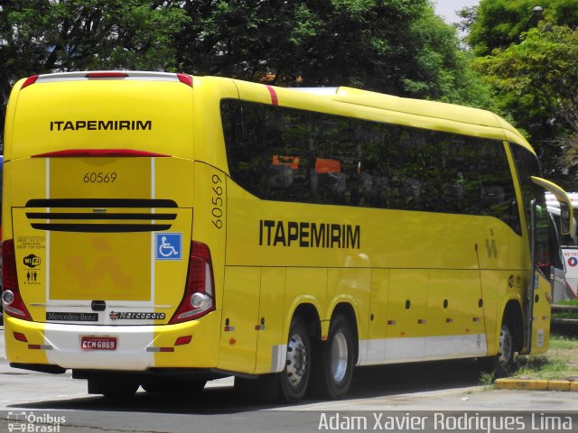 Viação Itapemirim 60569 na cidade de São Paulo, São Paulo, Brasil, por Adam Xavier Rodrigues Lima. Número da foto: #2200880.