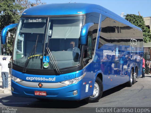 Expresso do Sul 12103 na cidade de Rio de Janeiro, Rio de Janeiro, Brasil, por Gabriel Cardoso Lopes. Número da foto: #2201957.