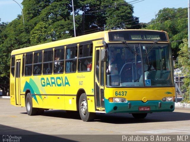 Viação Garcia 6437 na cidade de Maringá, Paraná, Brasil, por Cristiano Soares da Silva. ID da foto: 2203421.