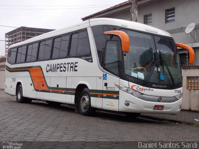 Viação Campestre 17300 na cidade de Praia Grande, São Paulo, Brasil, por Daniel Santos Sardi. Número da foto: #2202398.