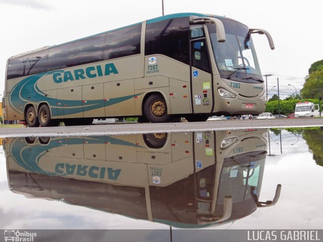 Viação Garcia 7282 na cidade de Telêmaco Borba, Paraná, Brasil, por Lucas Gabriel. Número da foto: #2203713.