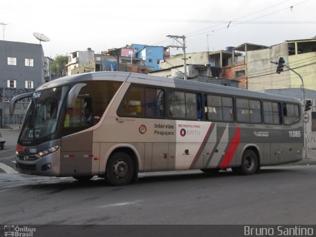 Viação Pirajuçara 11.085 na cidade de Taboão da Serra, São Paulo, Brasil, por Bruno Santino. ID da foto: 2203009.