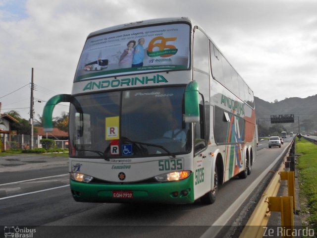 Empresa de Transportes Andorinha 5035 na cidade de Seropédica, Rio de Janeiro, Brasil, por Zé Ricardo Reis. ID da foto: 2202308.